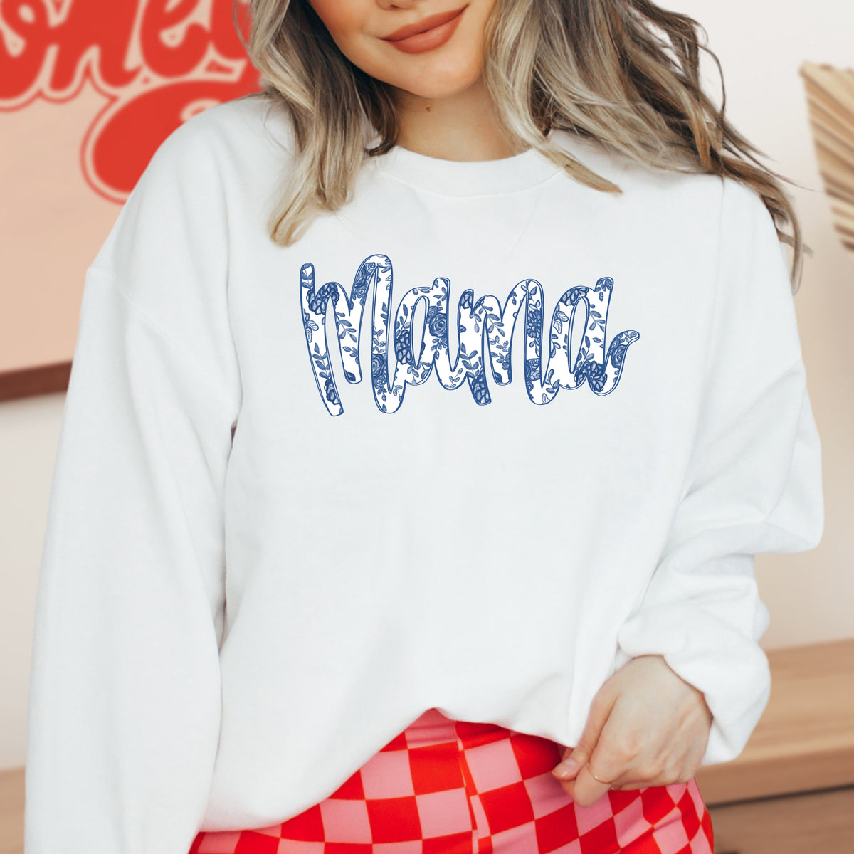 Mama  - Adult Crewneck Sweatshirt