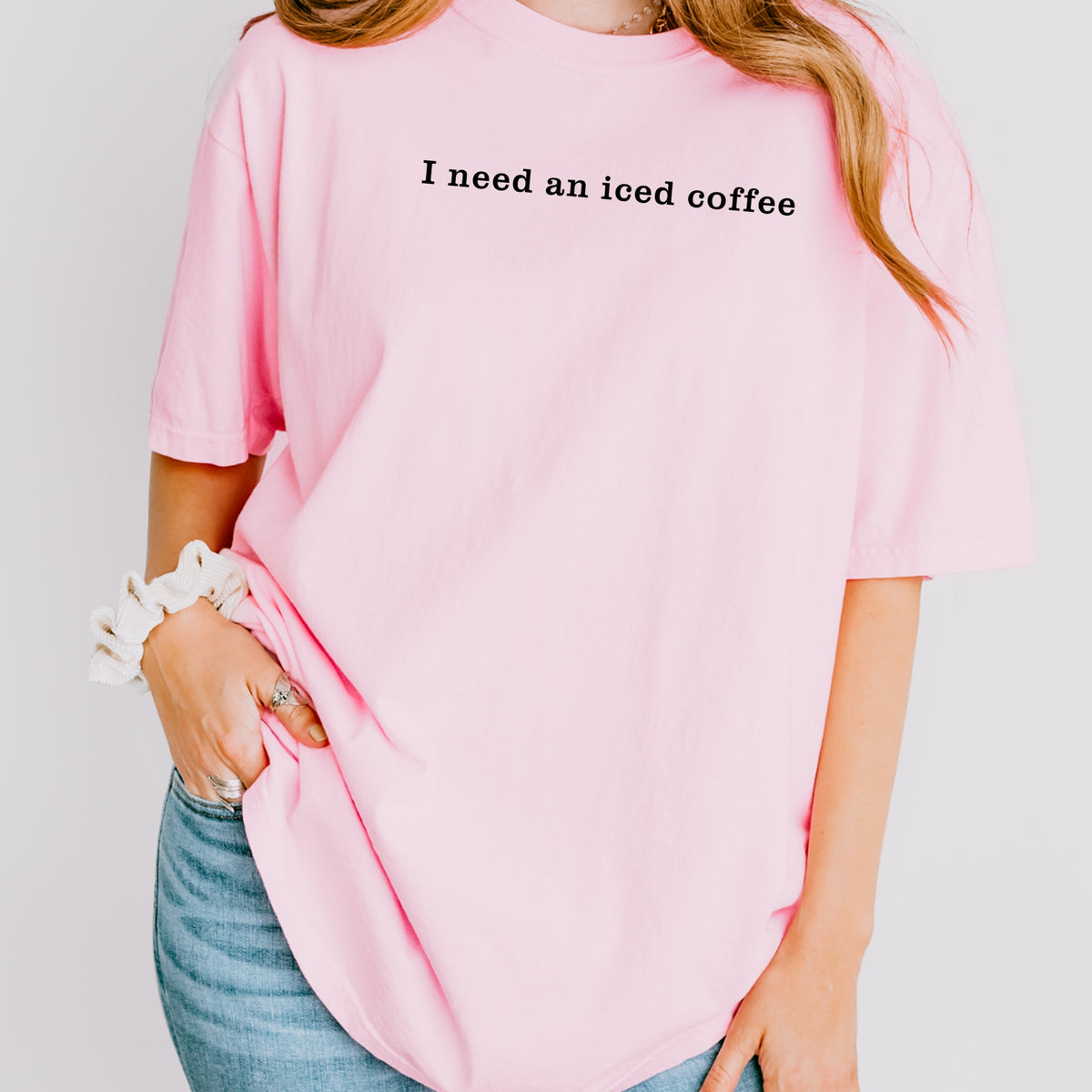 I Need an Iced Coffee - Adult Comfort Colors T-Shirt