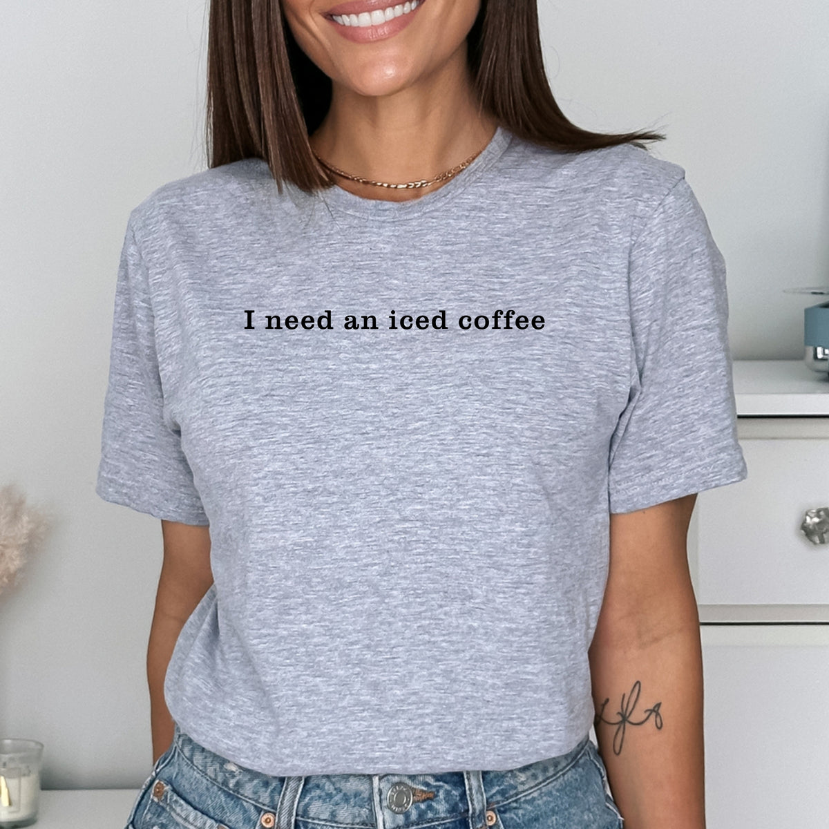 I Need an Iced Coffee - Adult Softstyle T-Shirt