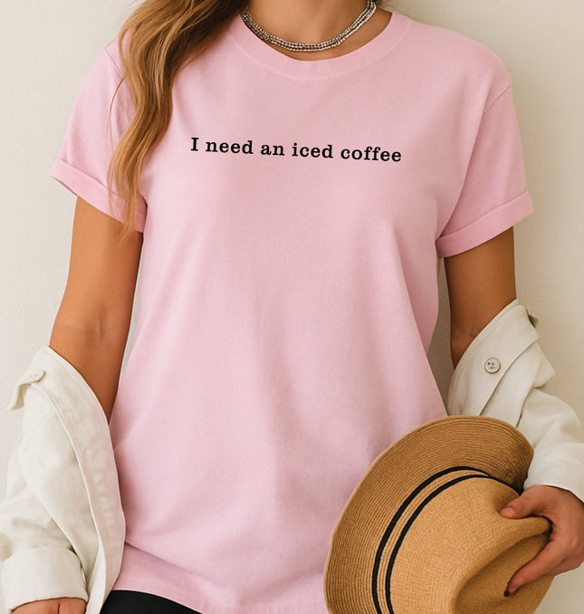 I Need an Iced Coffee - Adult Softstyle T-Shirt
