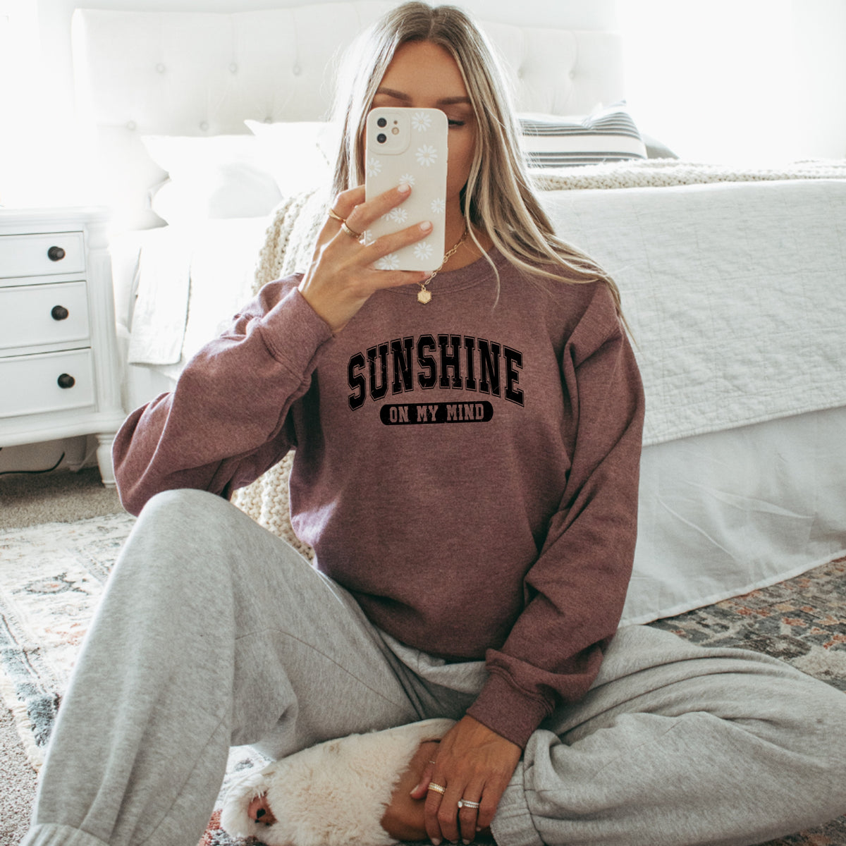 Sunshine In My Mind - Adult Crewneck Sweatshirt