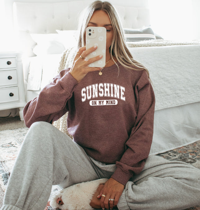 Sunshine In My Mind - Adult Crewneck Sweatshirt