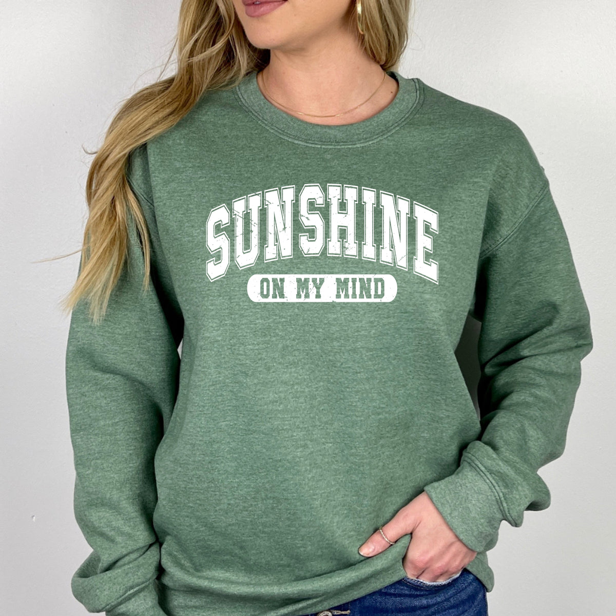 Sunshine In My Mind - Adult Crewneck Sweatshirt