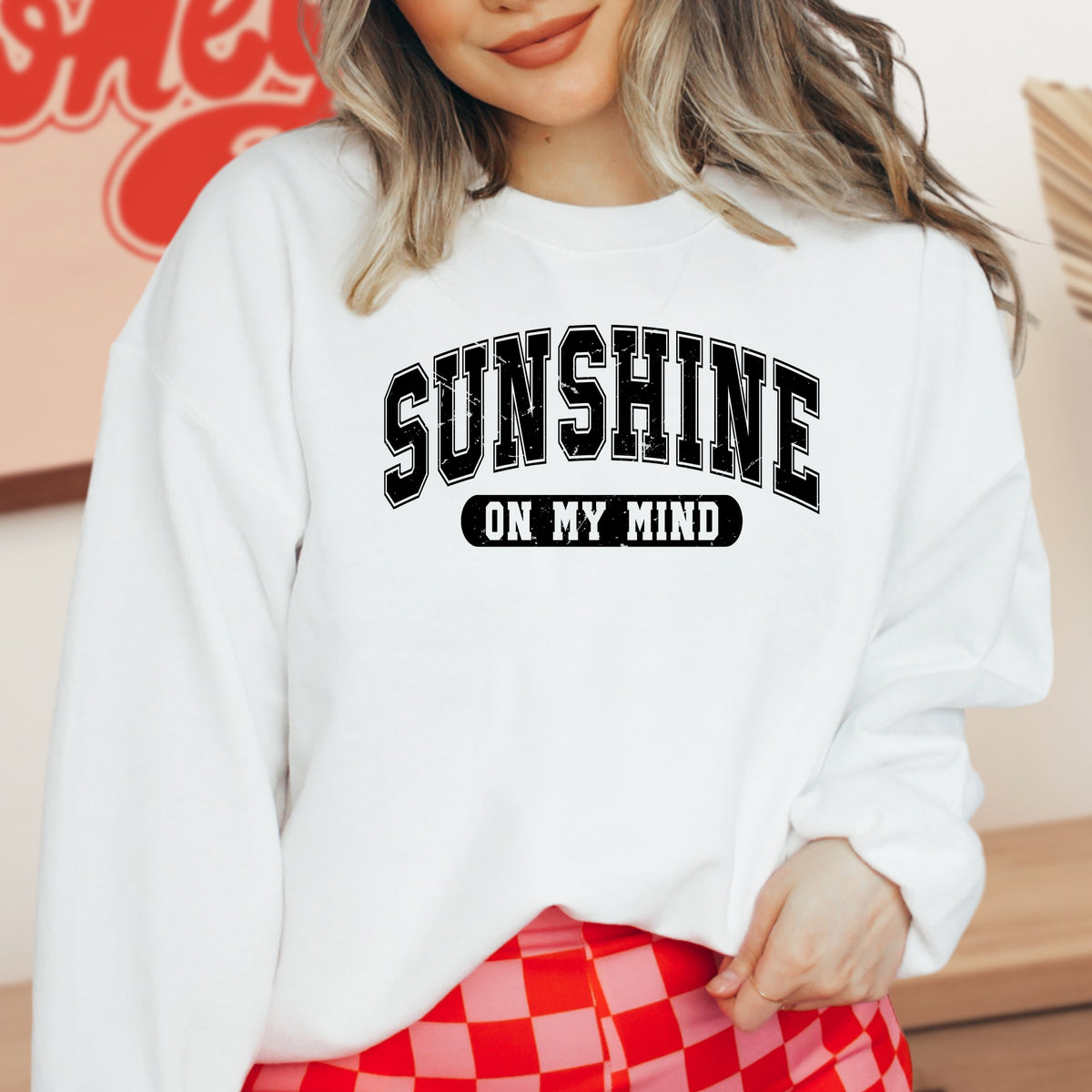 Sunshine In My Mind - Adult Crewneck Sweatshirt