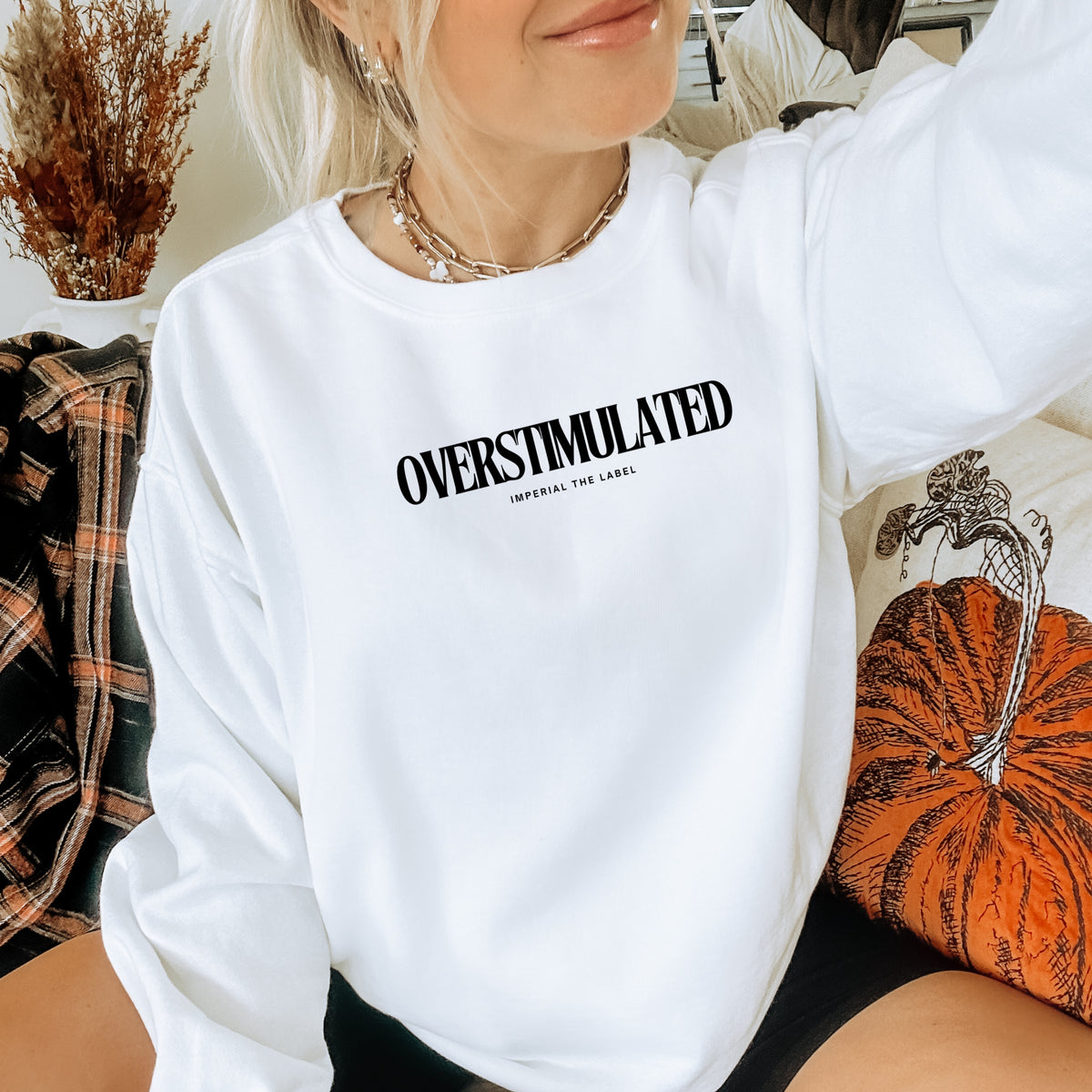 Overestimulated - Adult Crewneck Sweatshirt