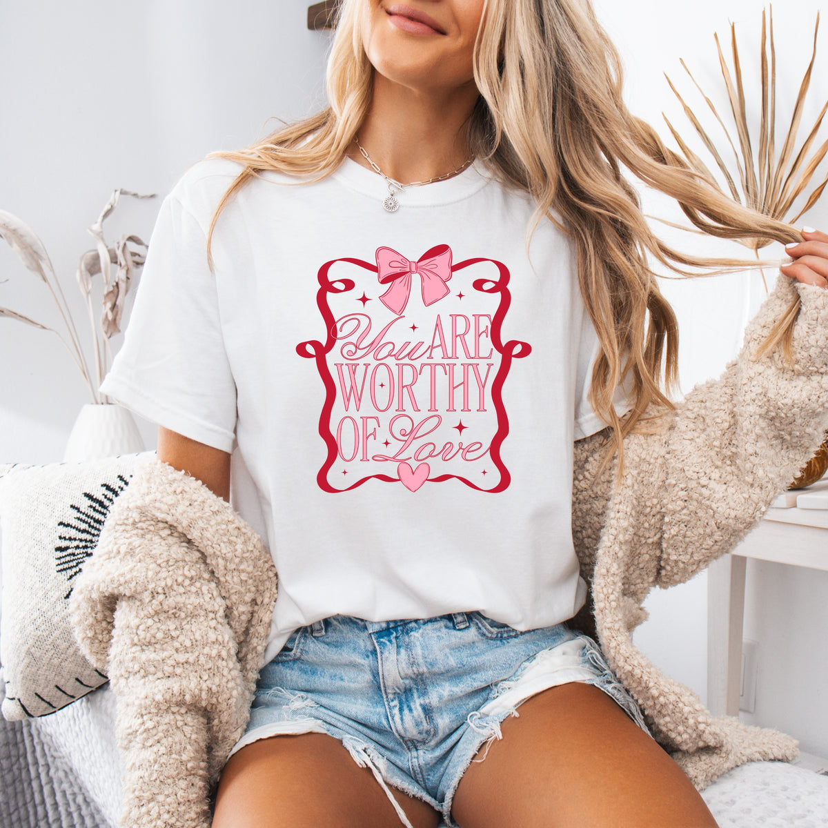 You are worthy of love - Adult Comfort Colors T-Shirt