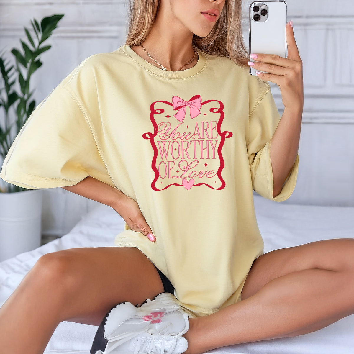 You are worthy of love - Adult Comfort Colors T-Shirt