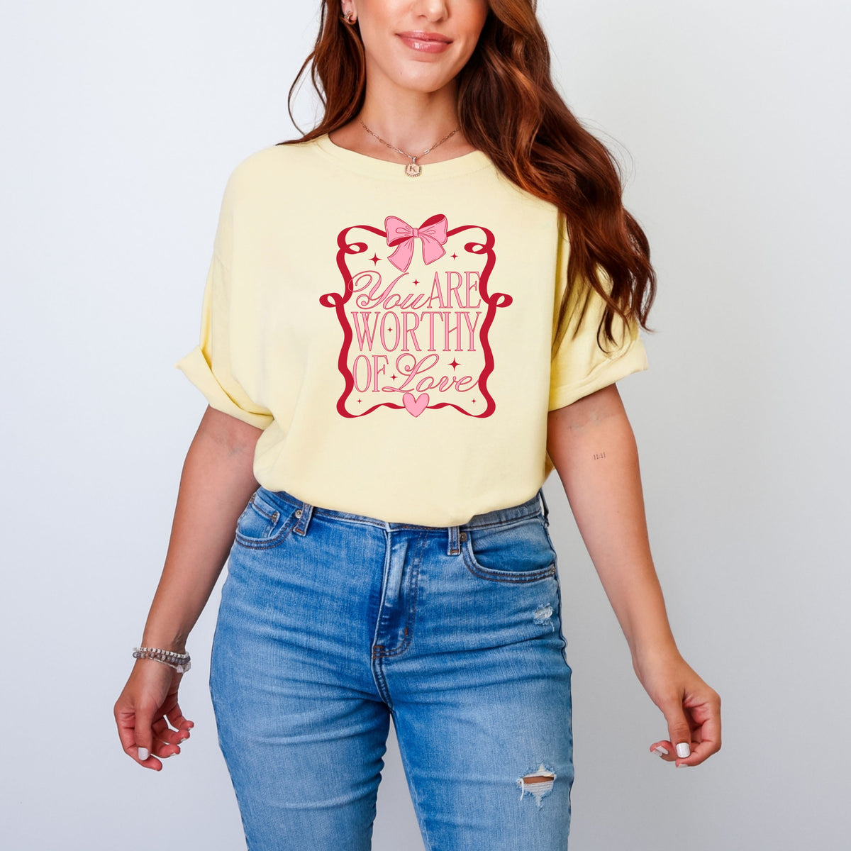 You are worthy of love - Adult Comfort Colors T-Shirt