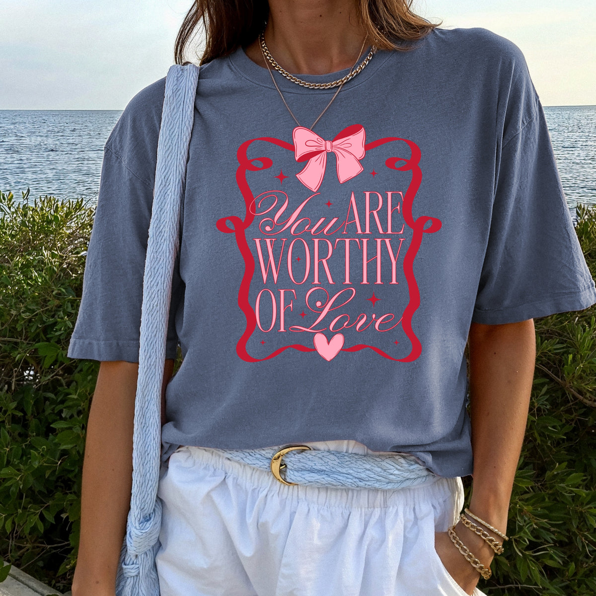 You are worthy of love - Adult Comfort Colors T-Shirt