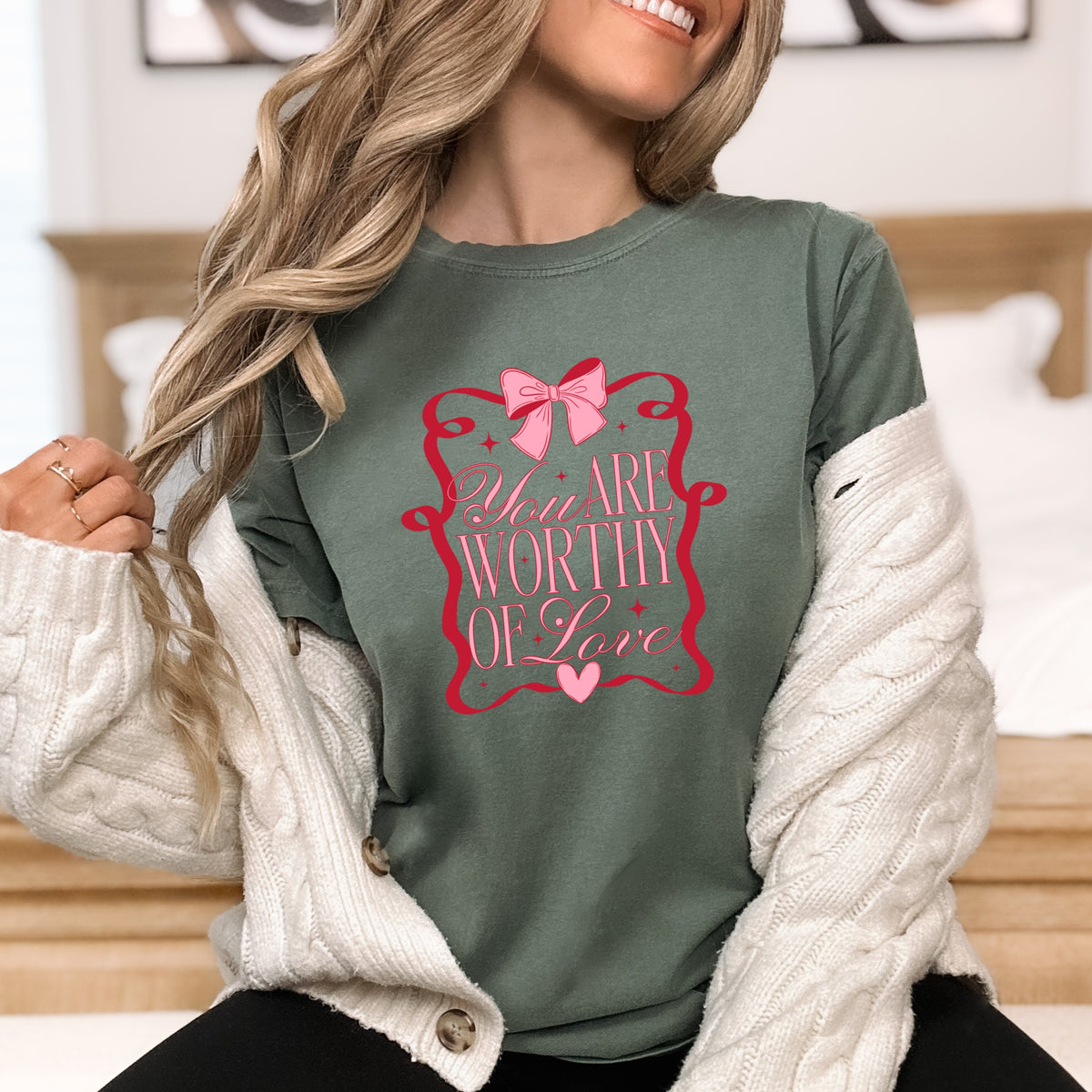 You are worthy of love - Adult Comfort Colors T-Shirt