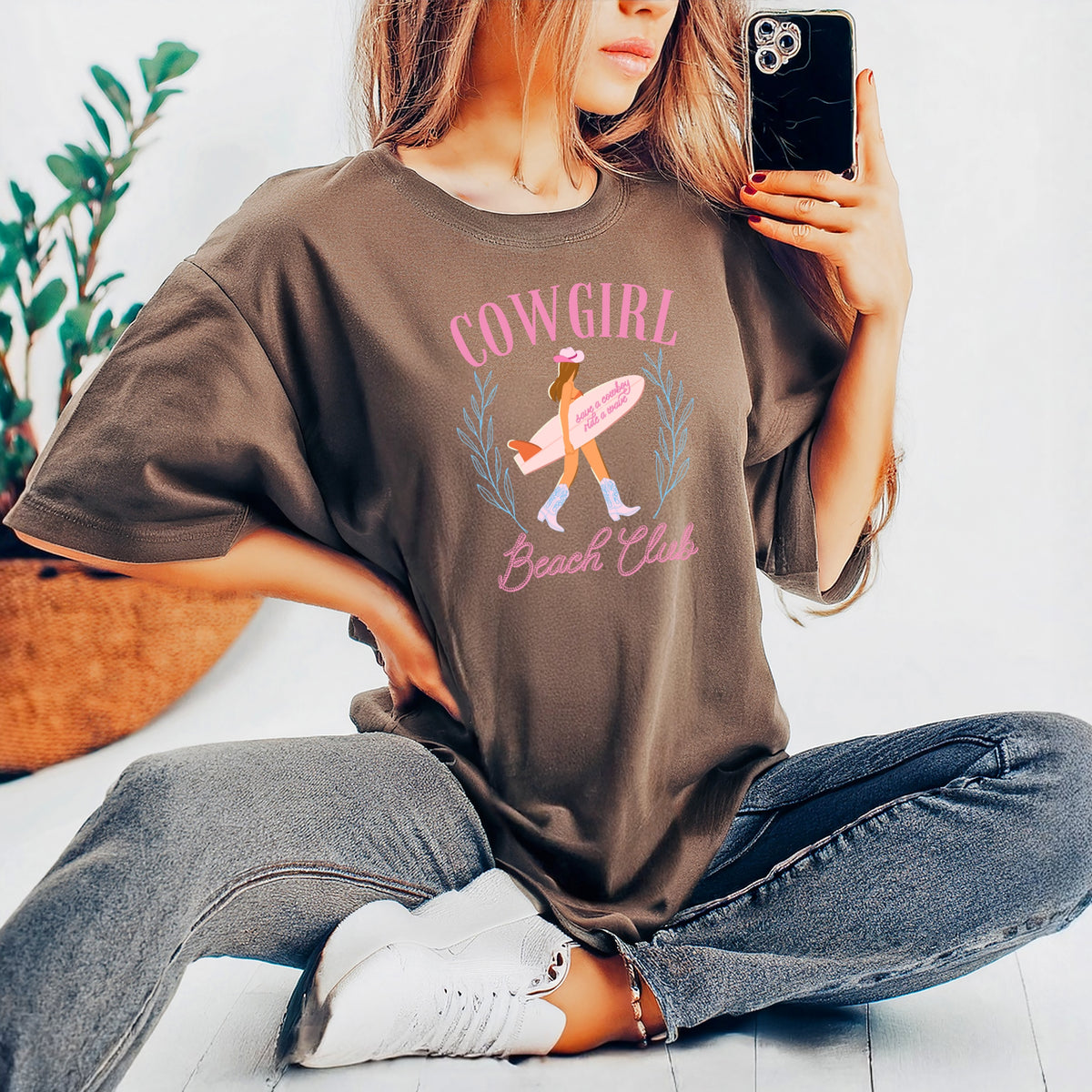 Cowgirl Beach Club - Adult Comfort Colors Garment-Dyed Heavyweight T-Shirt