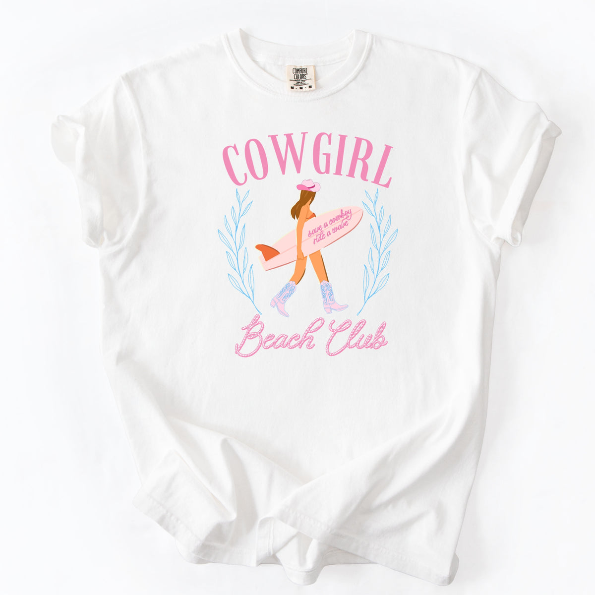 Cowgirl Beach Club - Adult Comfort Colors Garment-Dyed Heavyweight T-Shirt