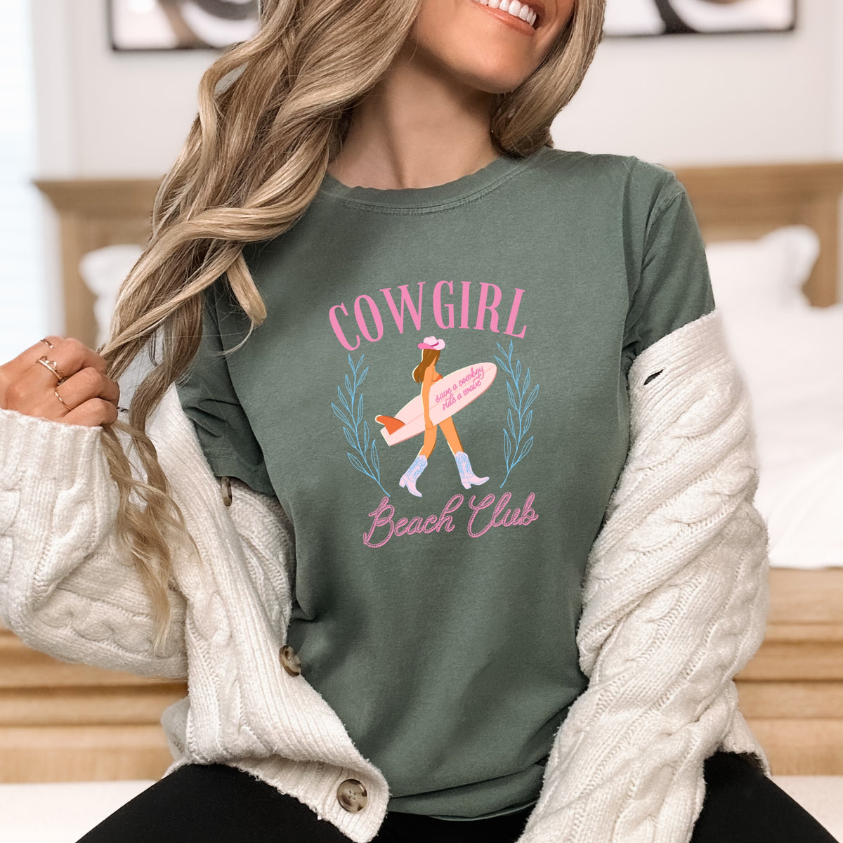 Cowgirl Beach Club - Adult Comfort Colors T-Shirt