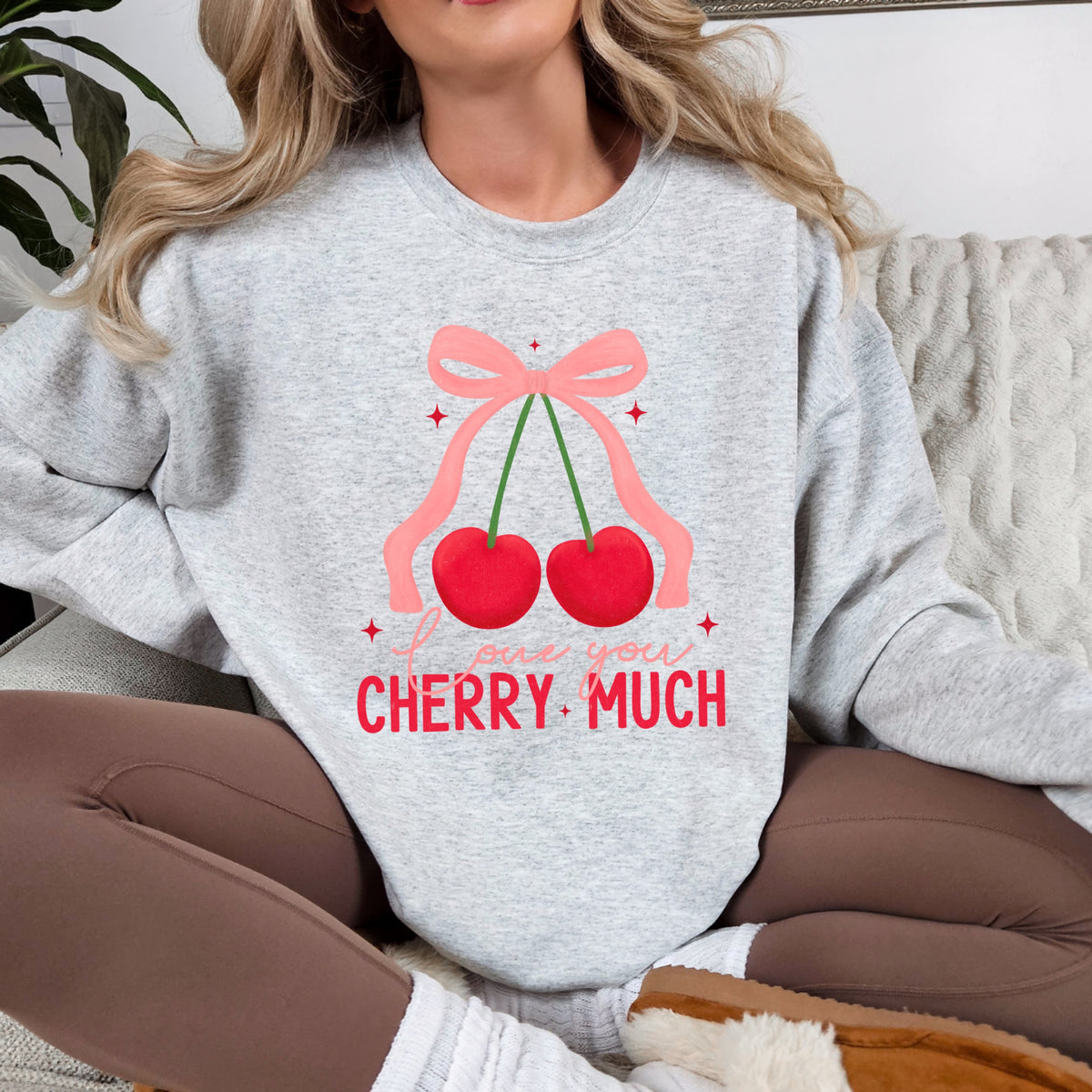 Love You Cherry Much - Adult Crewneck Sweatshirt