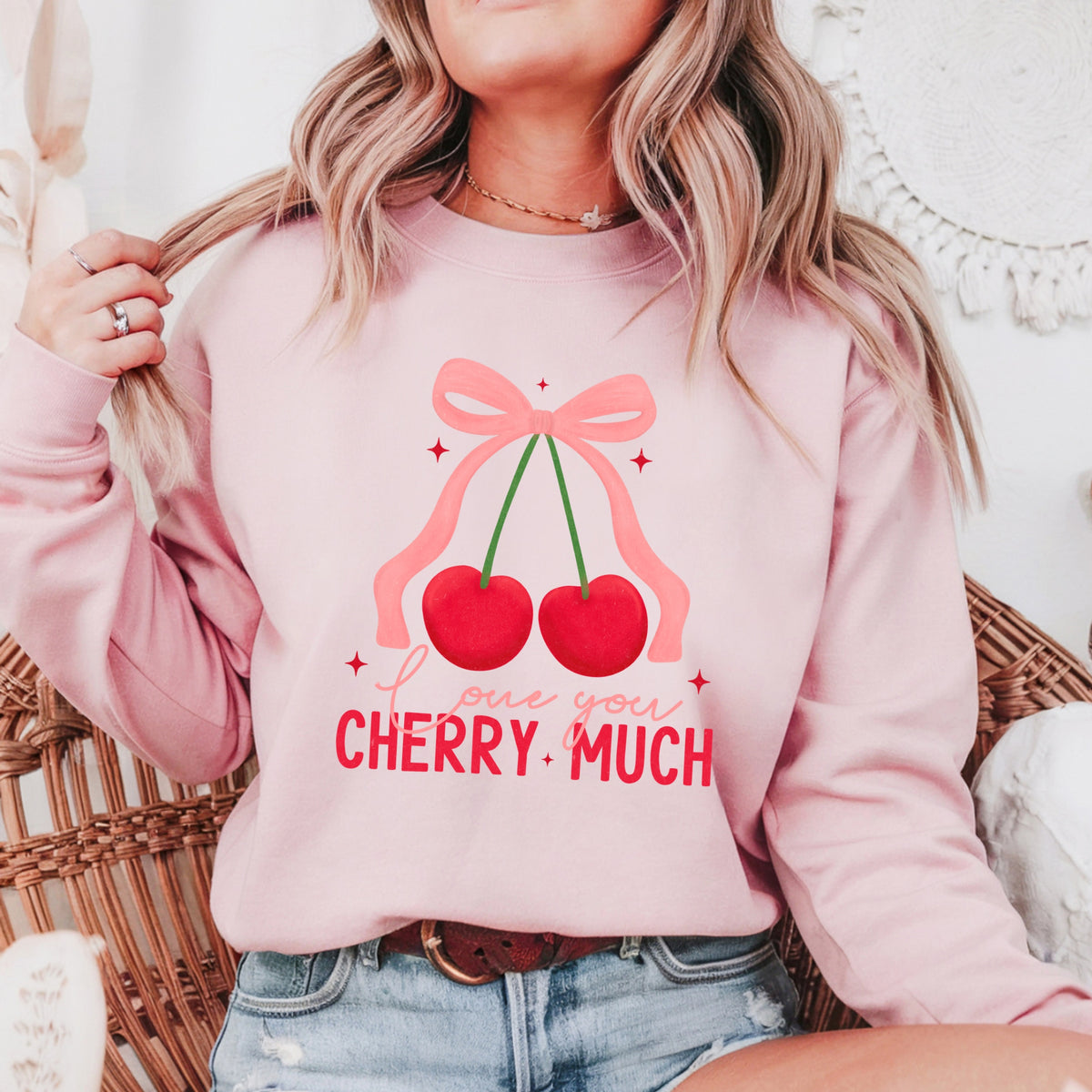 Love You Cherry Much - Adult Crewneck Sweatshirt