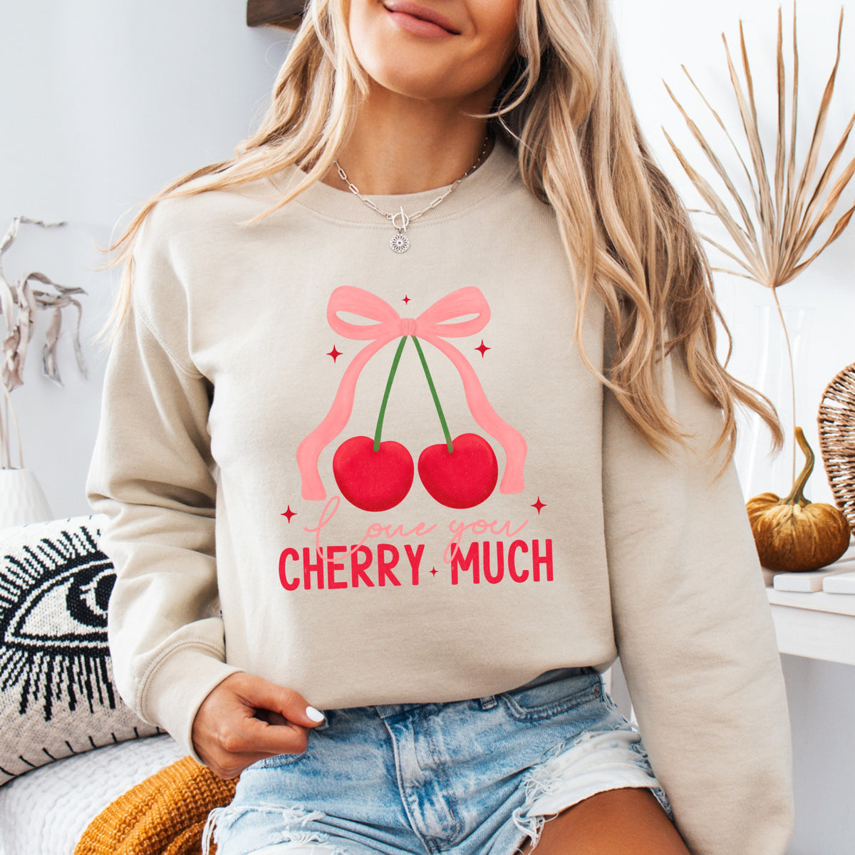 Love You Cherry Much - Adult Crewneck Sweatshirt