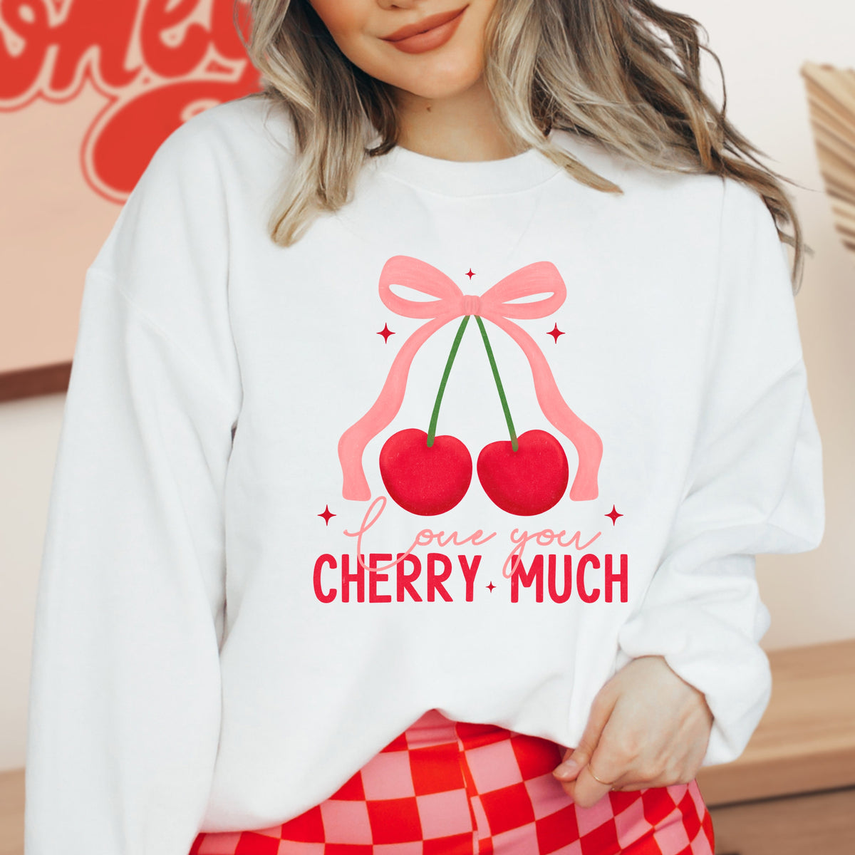 Love You Cherry Much - Adult Crewneck Sweatshirt