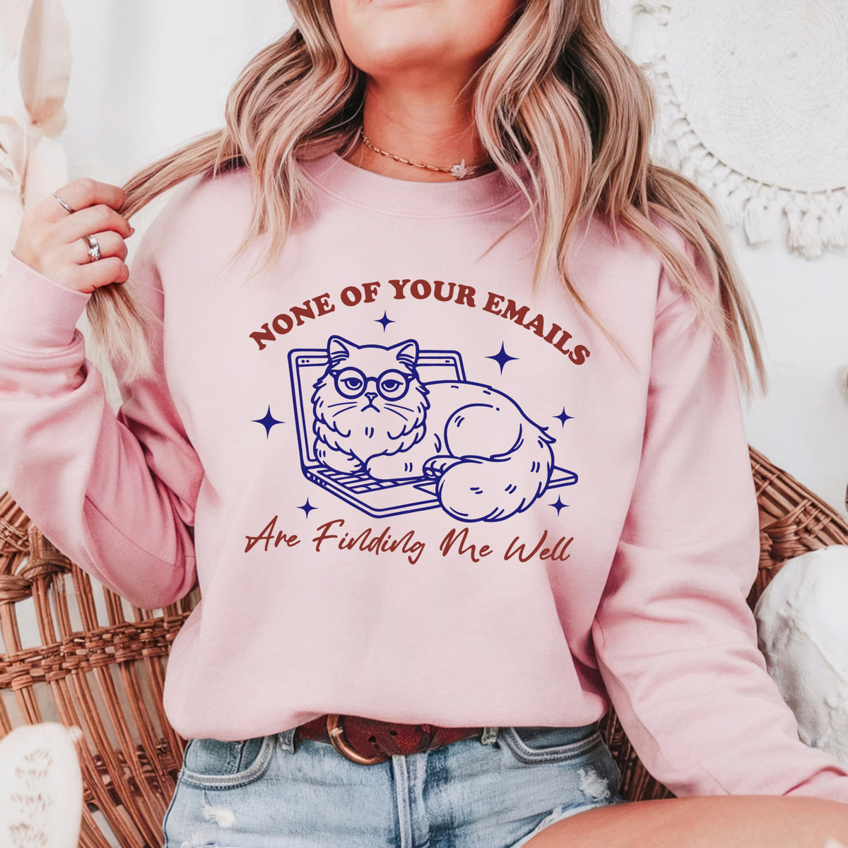 None Of Your Emails Are Finding Me Well - Adult Crewneck Sweatshirt