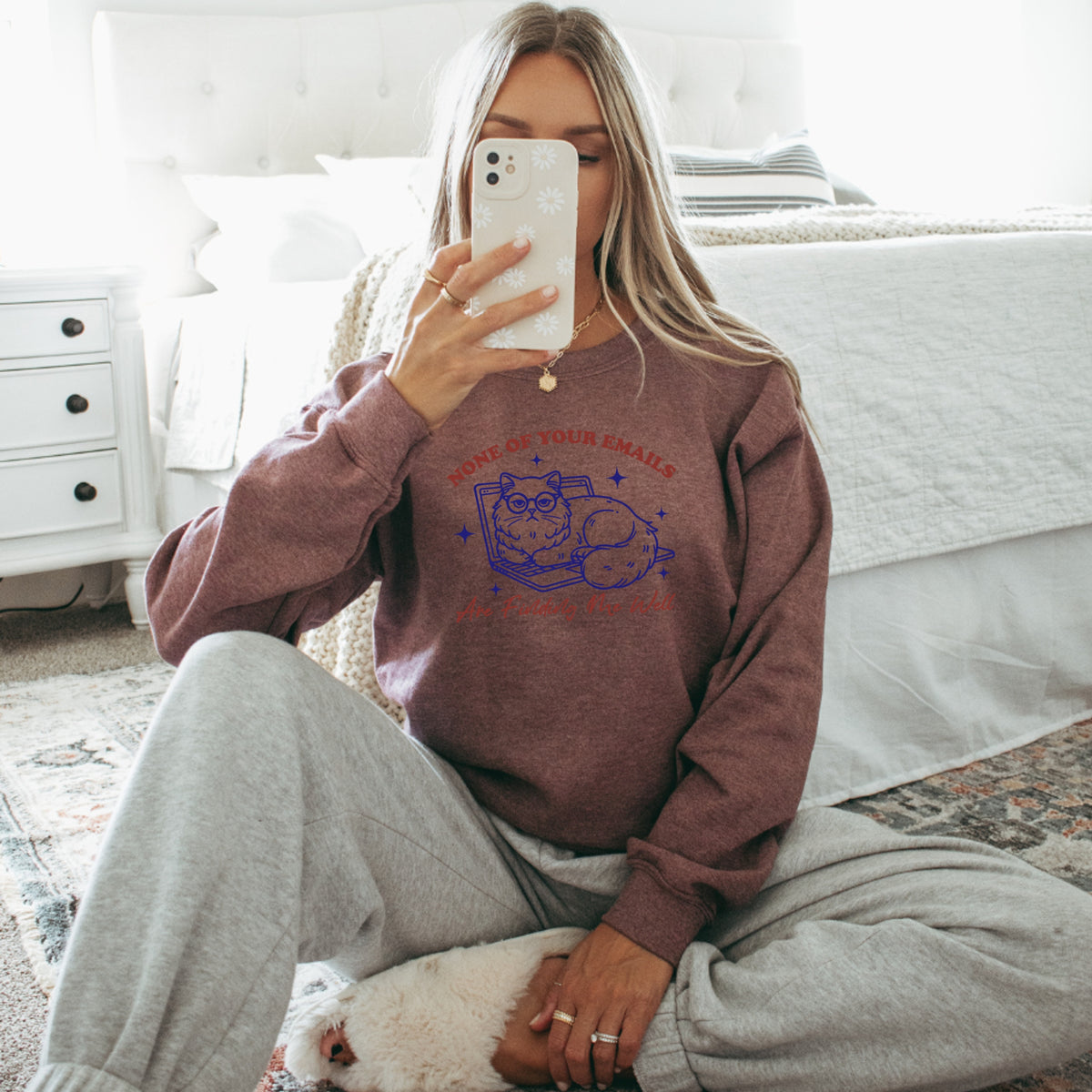 None Of Your Emails Are Finding Me Well - Adult Crewneck Sweatshirt