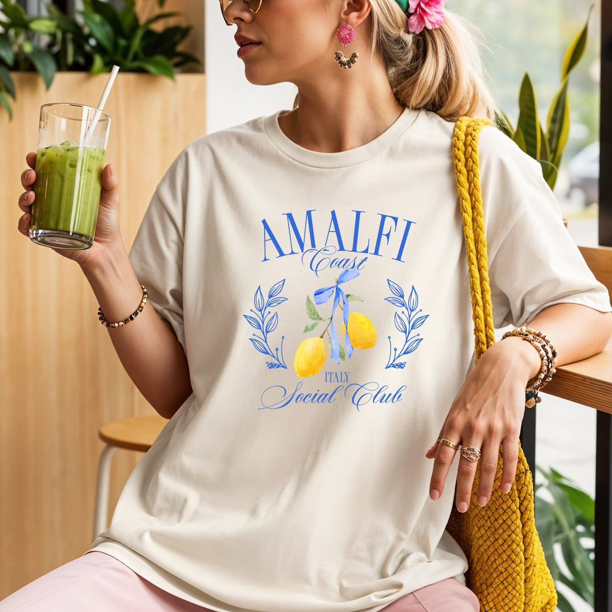 Amalfi Coast Social Club - Adult Comfort Colors T-Shirt