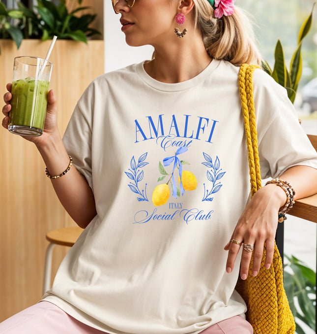 Amalfi Coast Social Club - Adult Comfort Colors T-Shirt