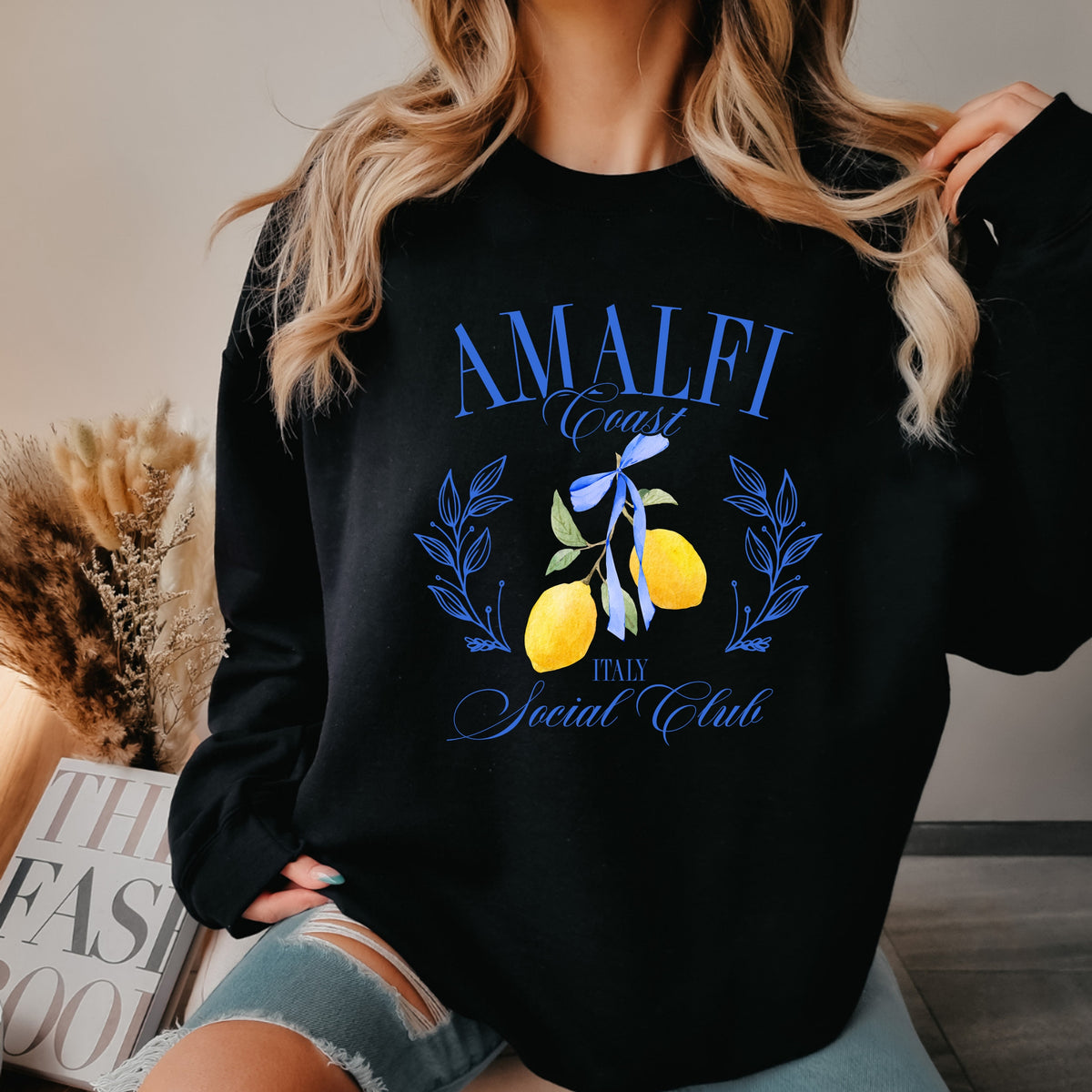 Amalfi Coast Social Club - Adult Crewneck Sweatshirt