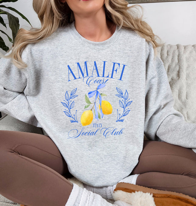 Amalfi Coast Social Club - Adult Crewneck Sweatshirt