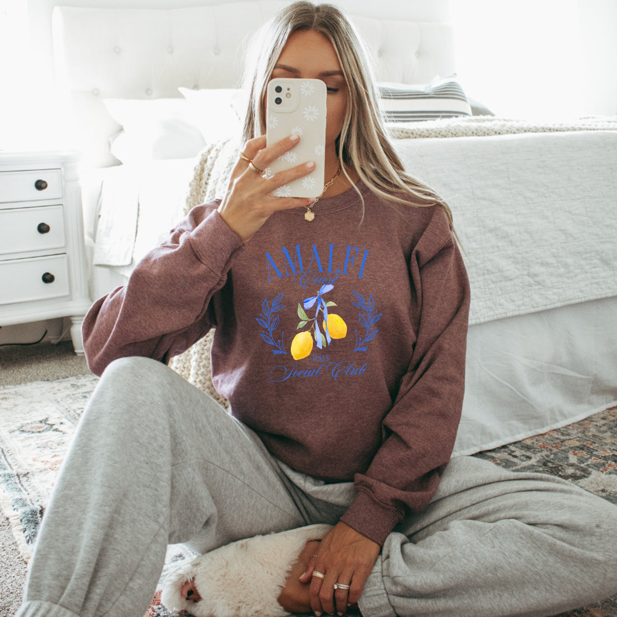 Amalfi Coast Social Club - Adult Crewneck Sweatshirt