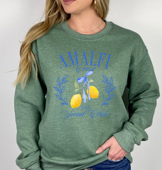 Amalfi Coast Social Club - Adult Crewneck Sweatshirt