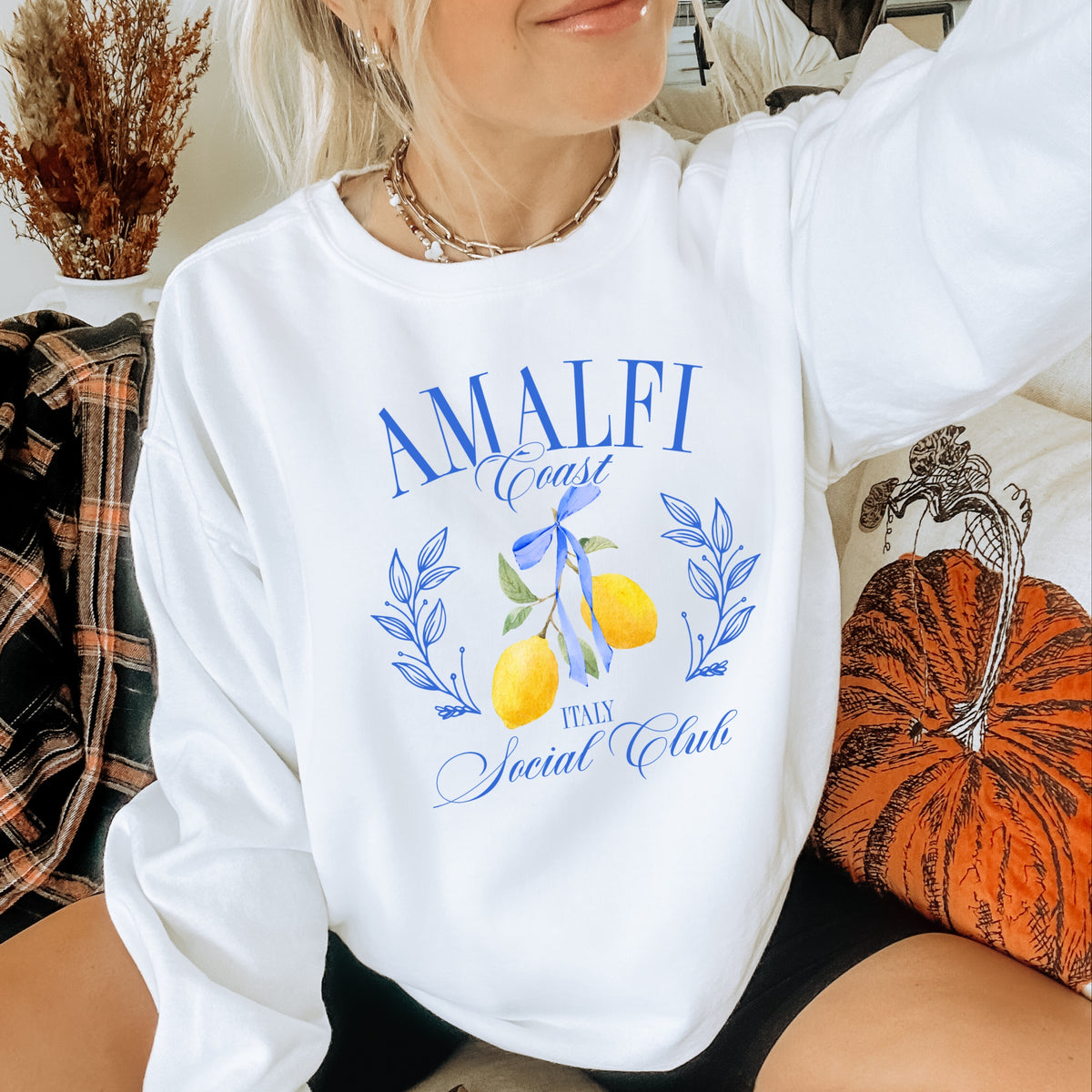 Amalfi Coast Social Club - Adult Crewneck Sweatshirt