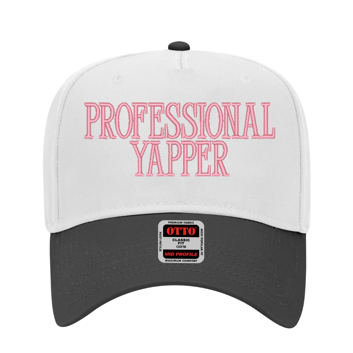 Professional Yapper Embroidered Hat - Trucker Hat