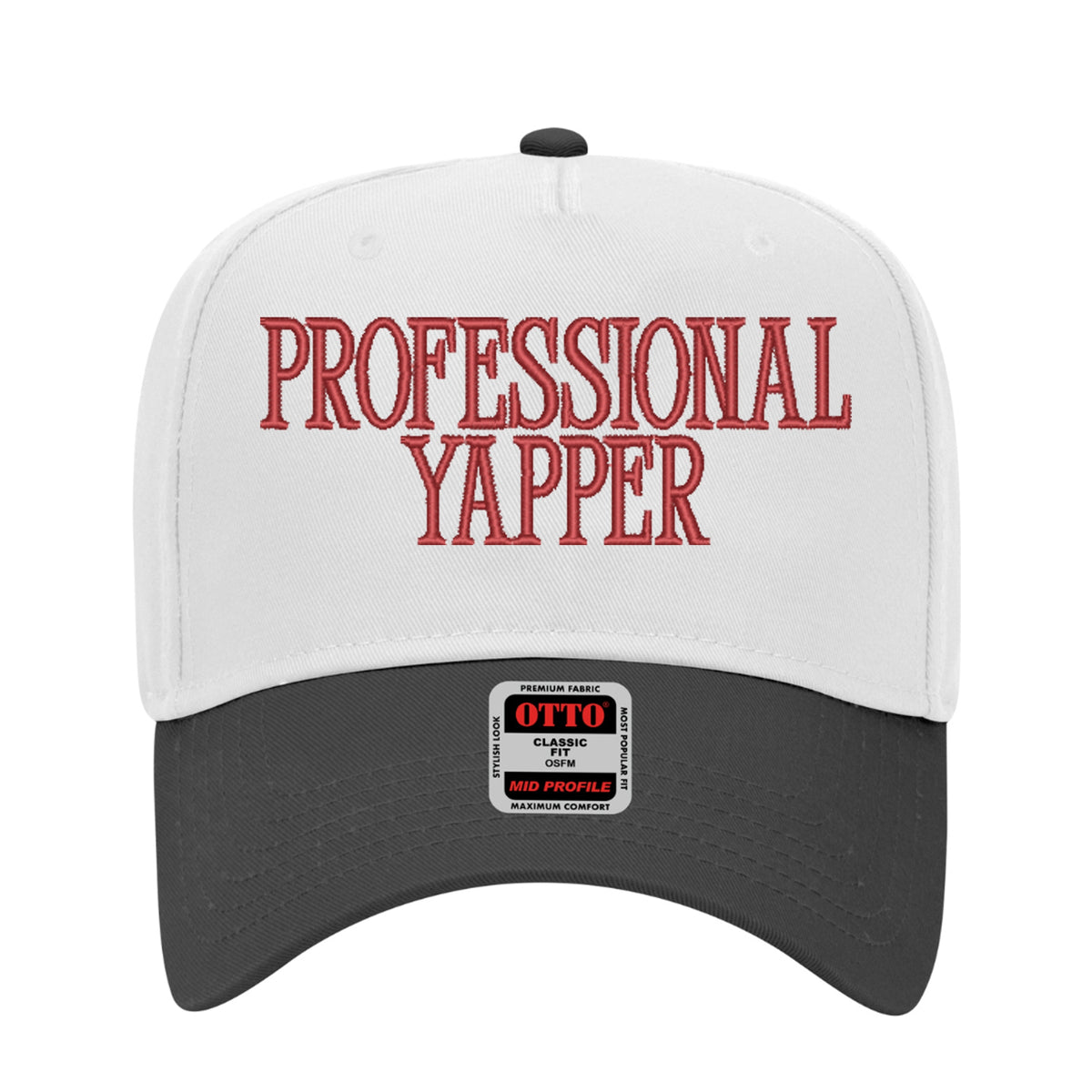 Professional Yapper Embroidered Hat - Trucker Hat