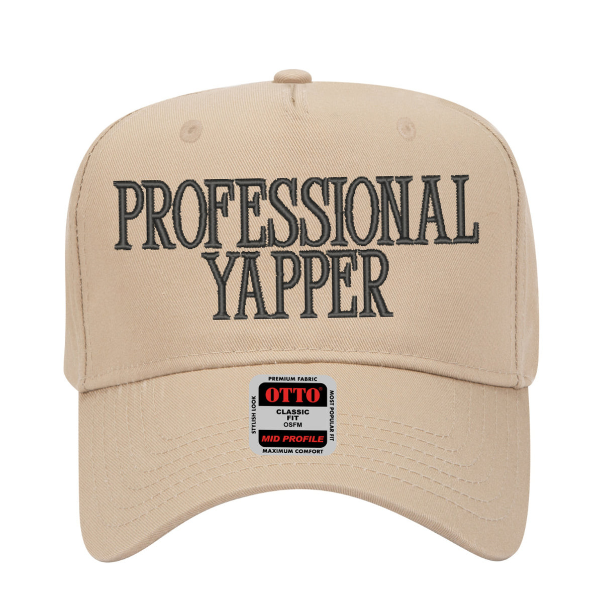 Professional Yapper Embroidered Hat - Trucker Hat