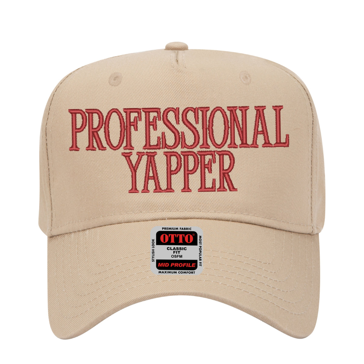 Professional Yapper Embroidered Hat - Trucker Hat