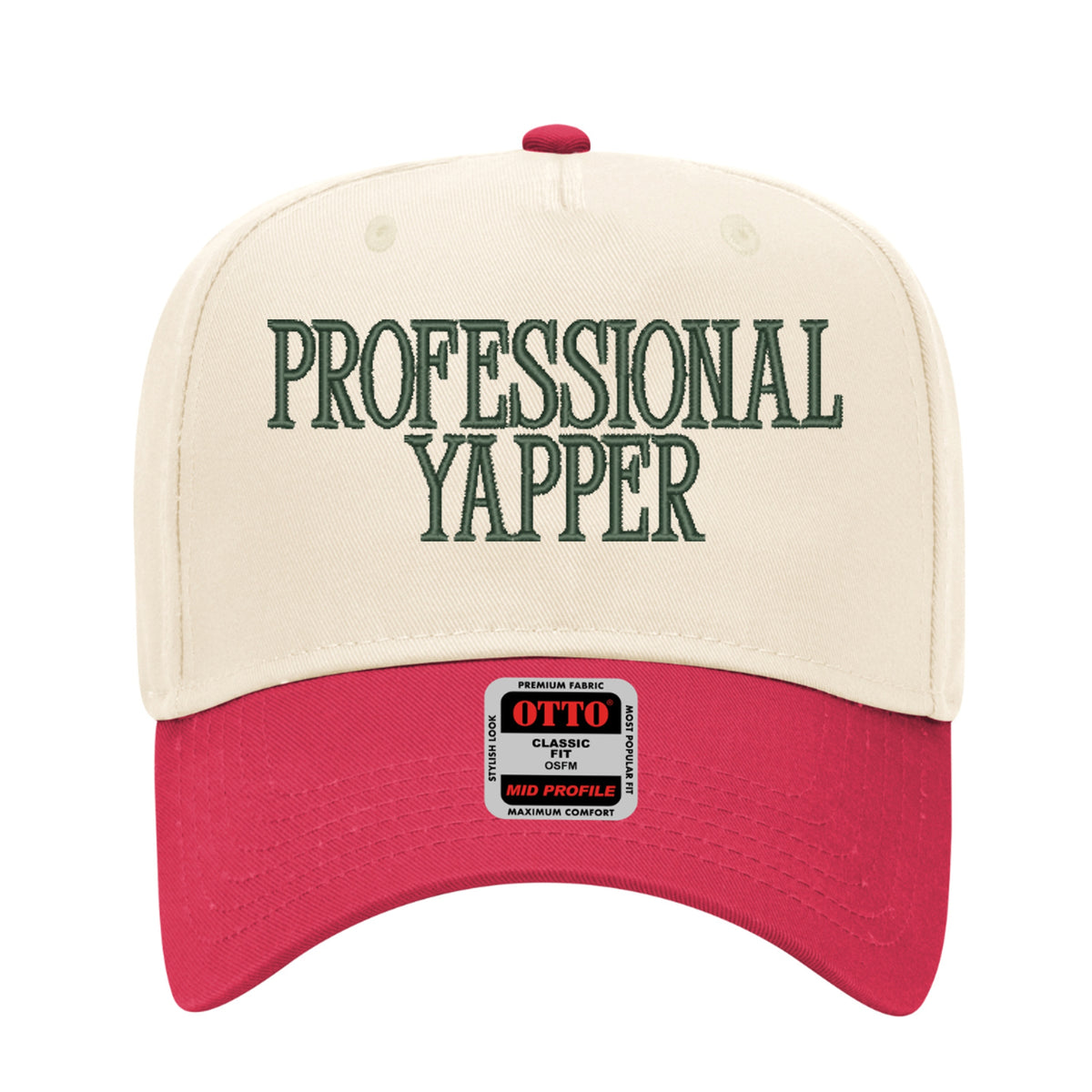 Professional Yapper Embroidered Hat - Trucker Hat
