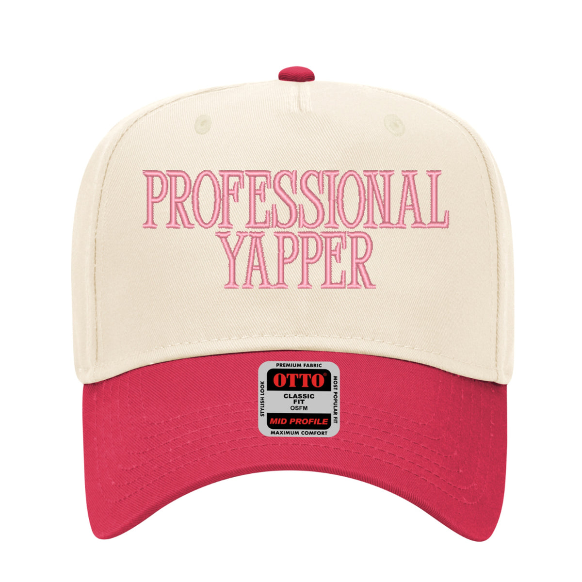 Professional Yapper Embroidered Hat - Trucker Hat