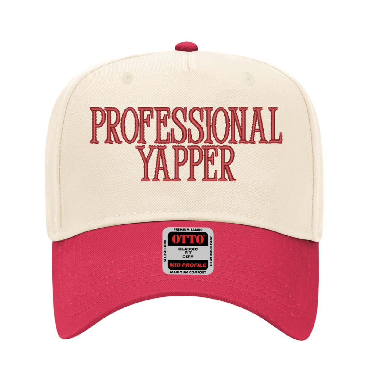 Professional Yapper Embroidered Hat - Trucker Hat