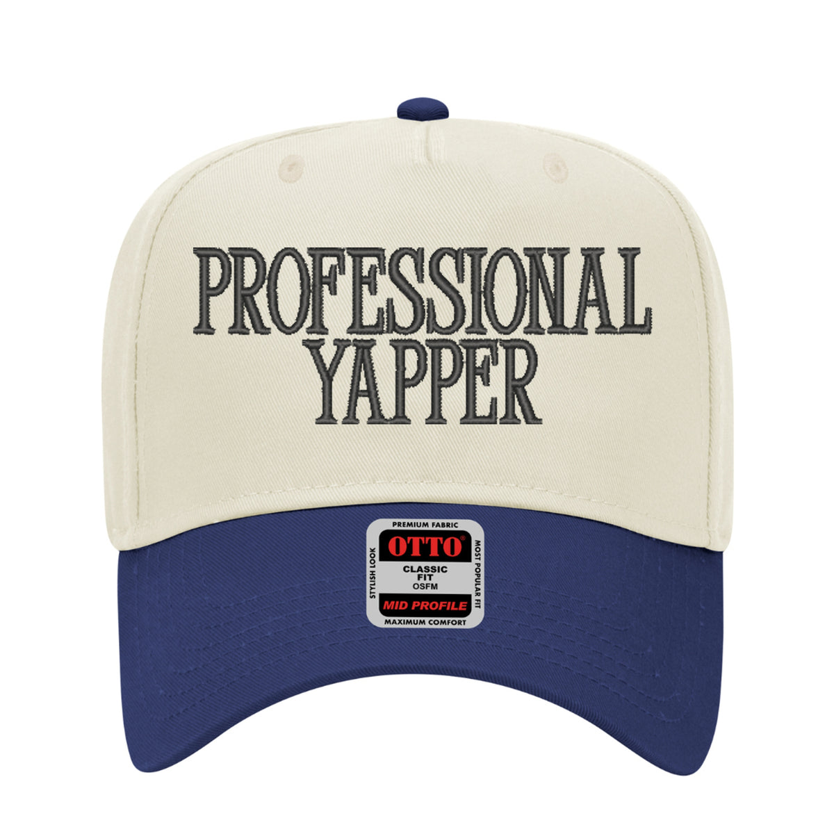 Professional Yapper Embroidered Hat - Trucker Hat