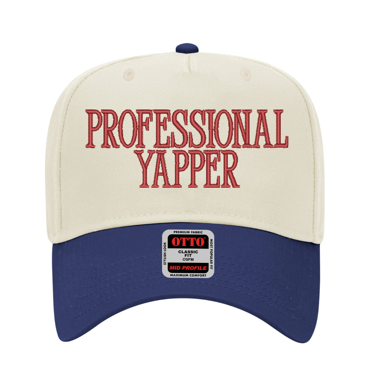 Professional Yapper Embroidered Hat - Trucker Hat