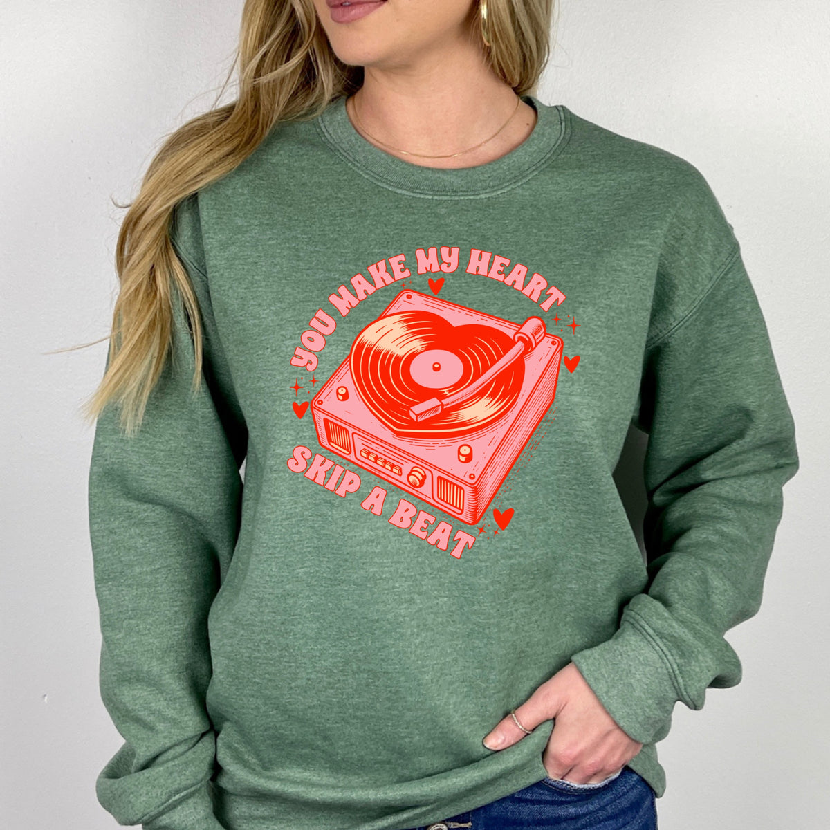 You Make My Heart Skip A Beat - Adult Crewneck Sweatshirt