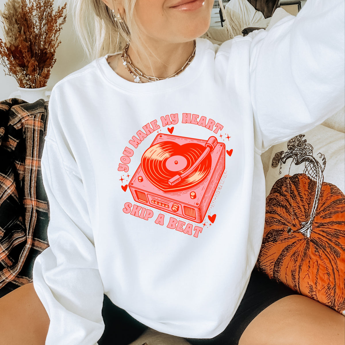 You Make My Heart Skip A Beat - Adult Crewneck Sweatshirt