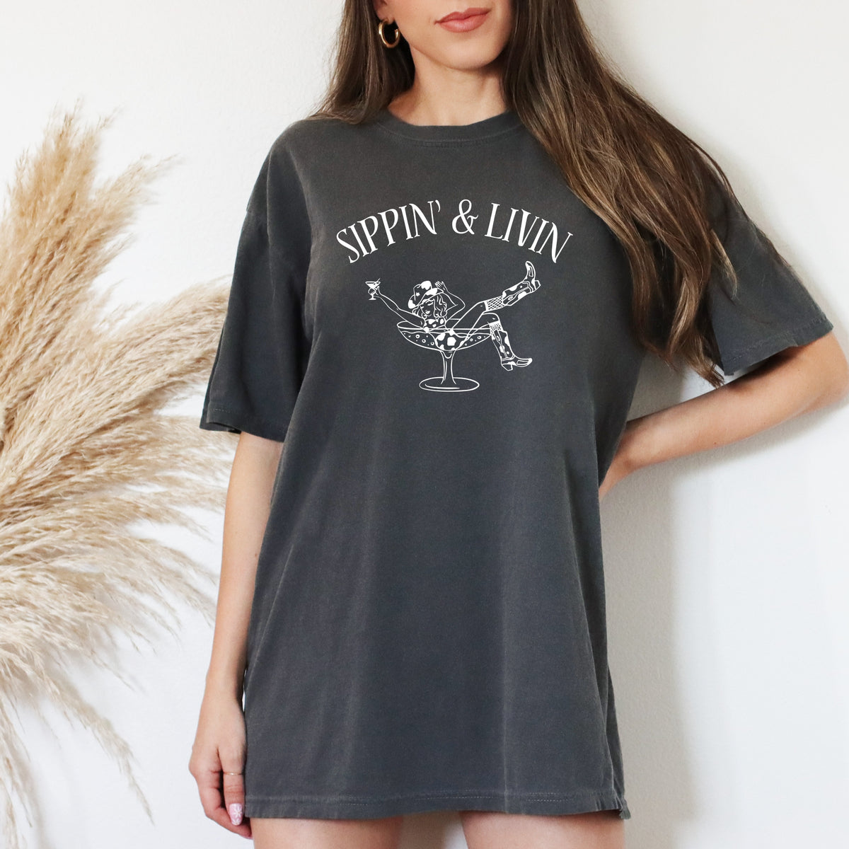 Sippin and Livin - Adult Comfort Colors T-Shirt