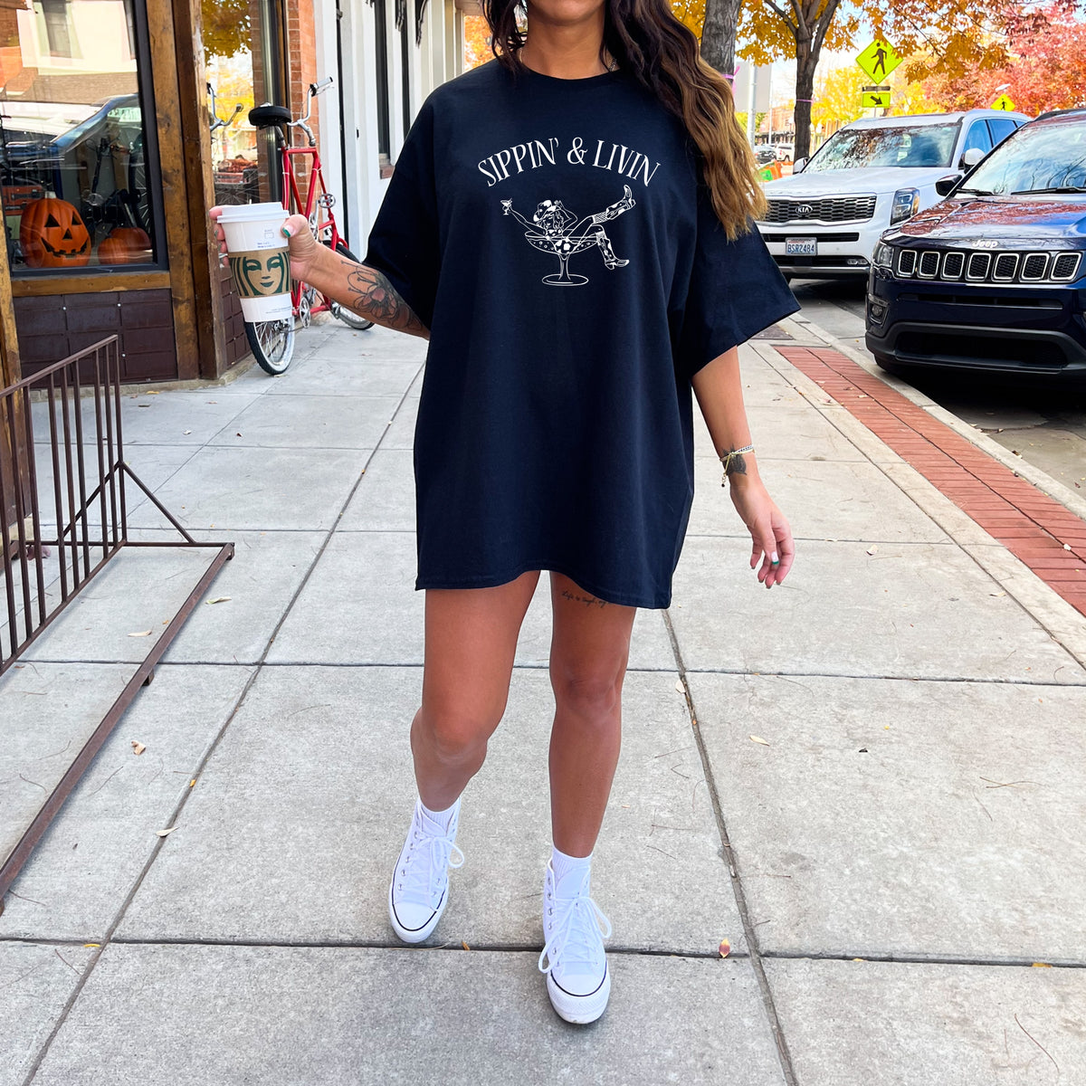 Sippin and Livin - Adult Comfort Colors T-Shirt