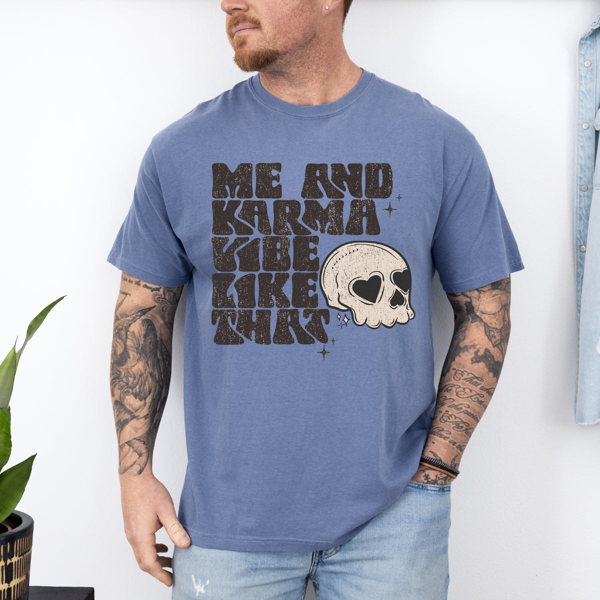 Me And My Karma Printed Tee - Adult Comfort Colors  T-Shirt