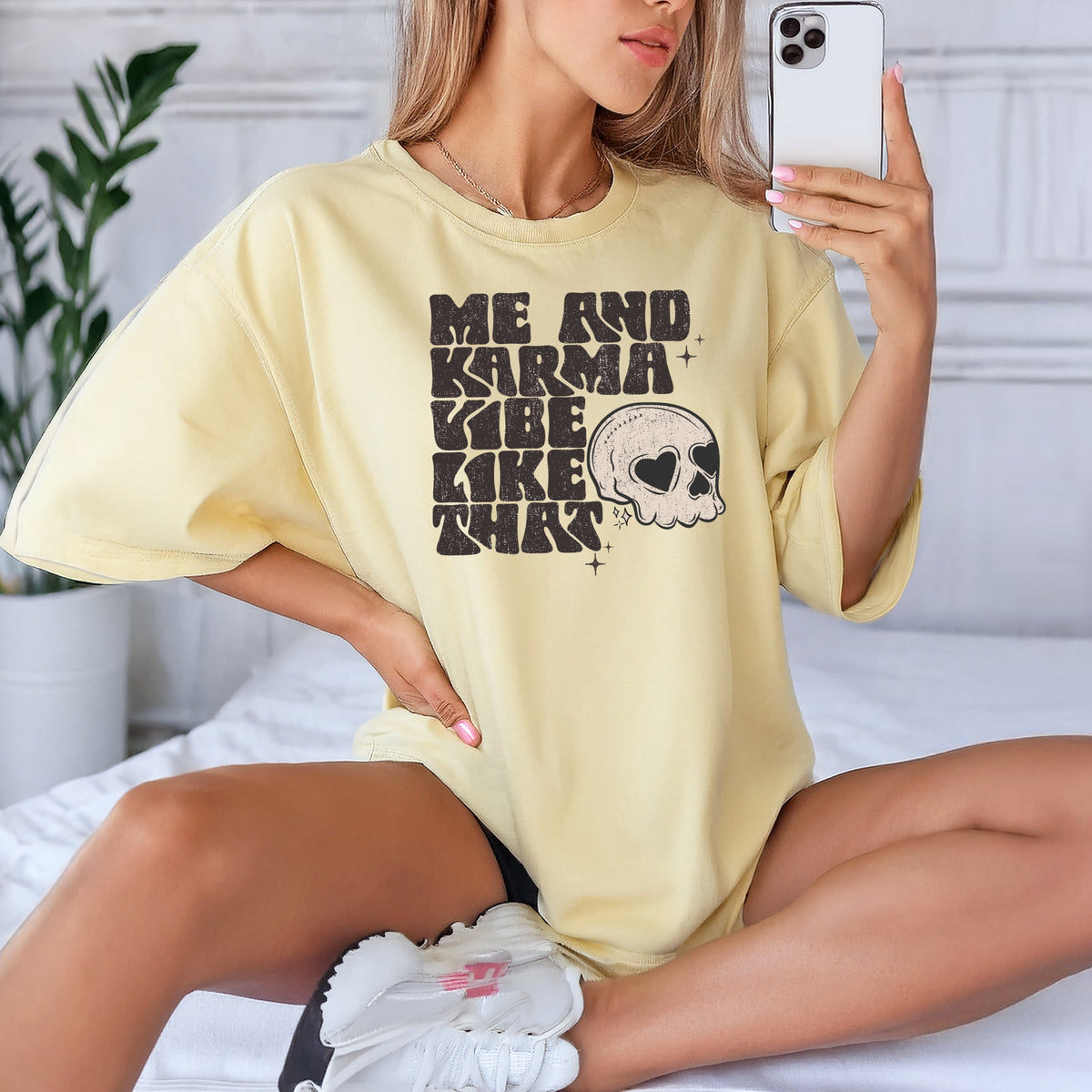Me And My Karma Printed Tee - Adult Comfort Colors  T-Shirt