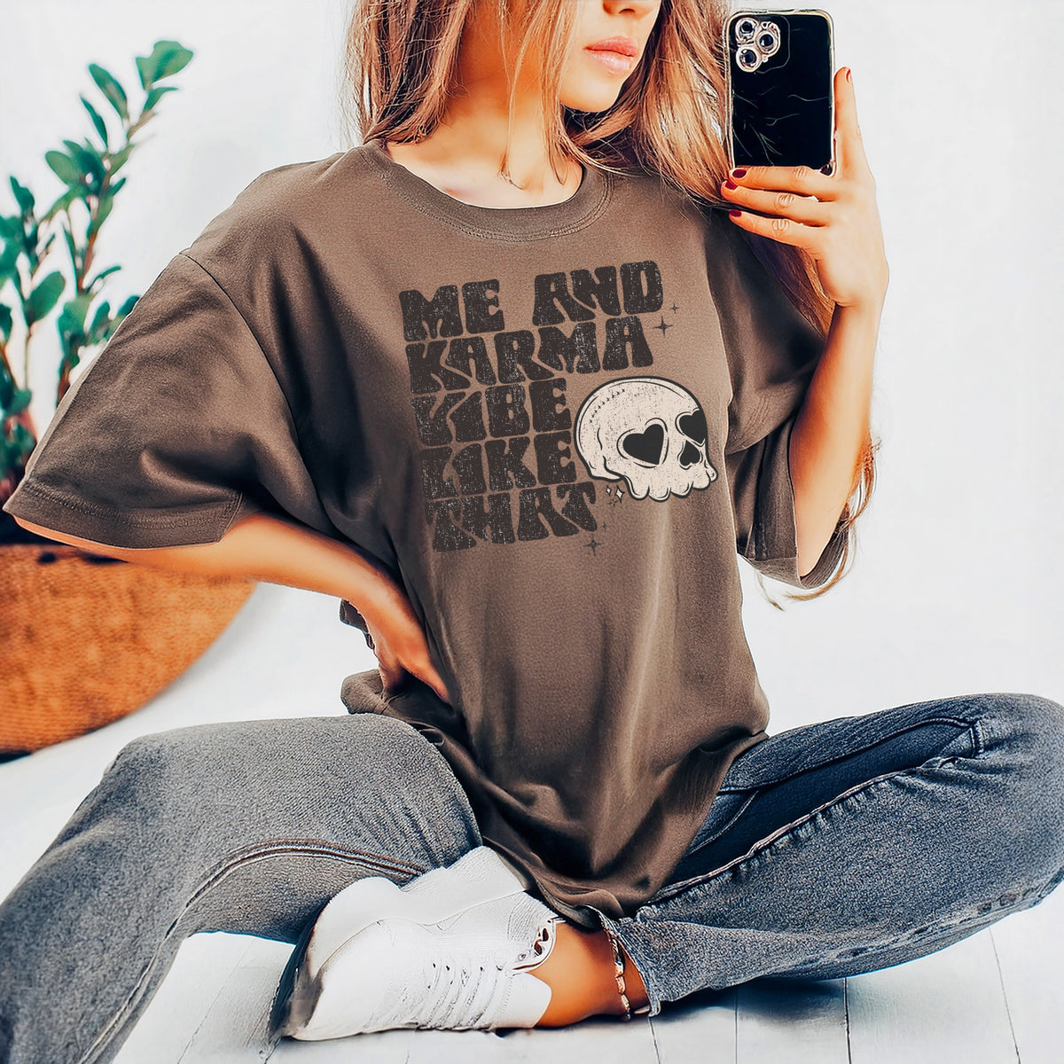 Me And My Karma Printed Tee - Adult Comfort Colors  T-Shirt