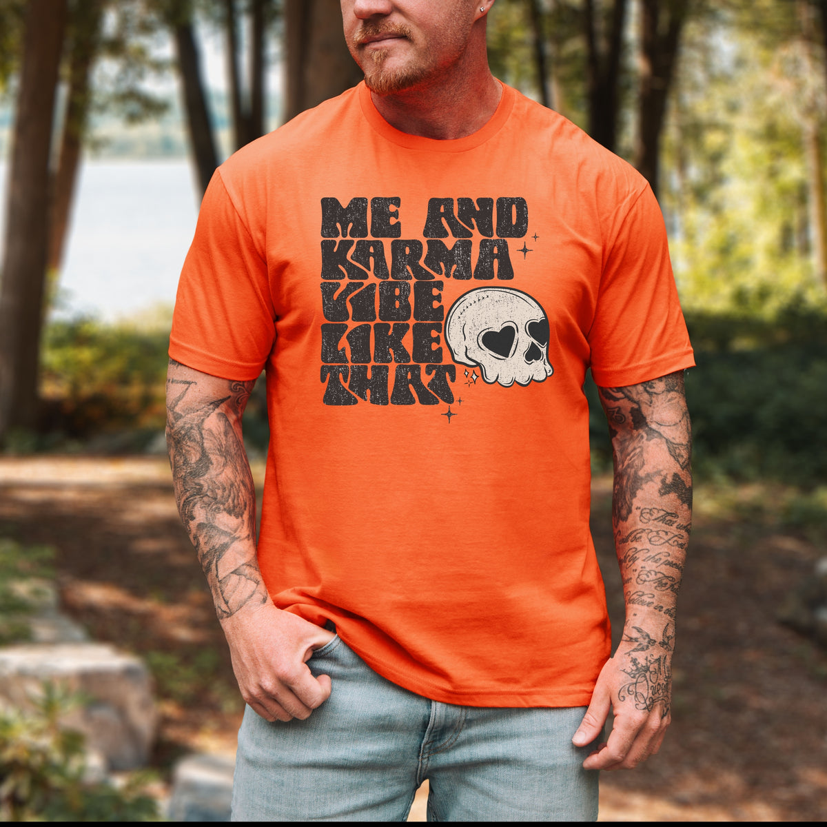 Me And My Karma Printed Tee - Softstyle T-Shirt 