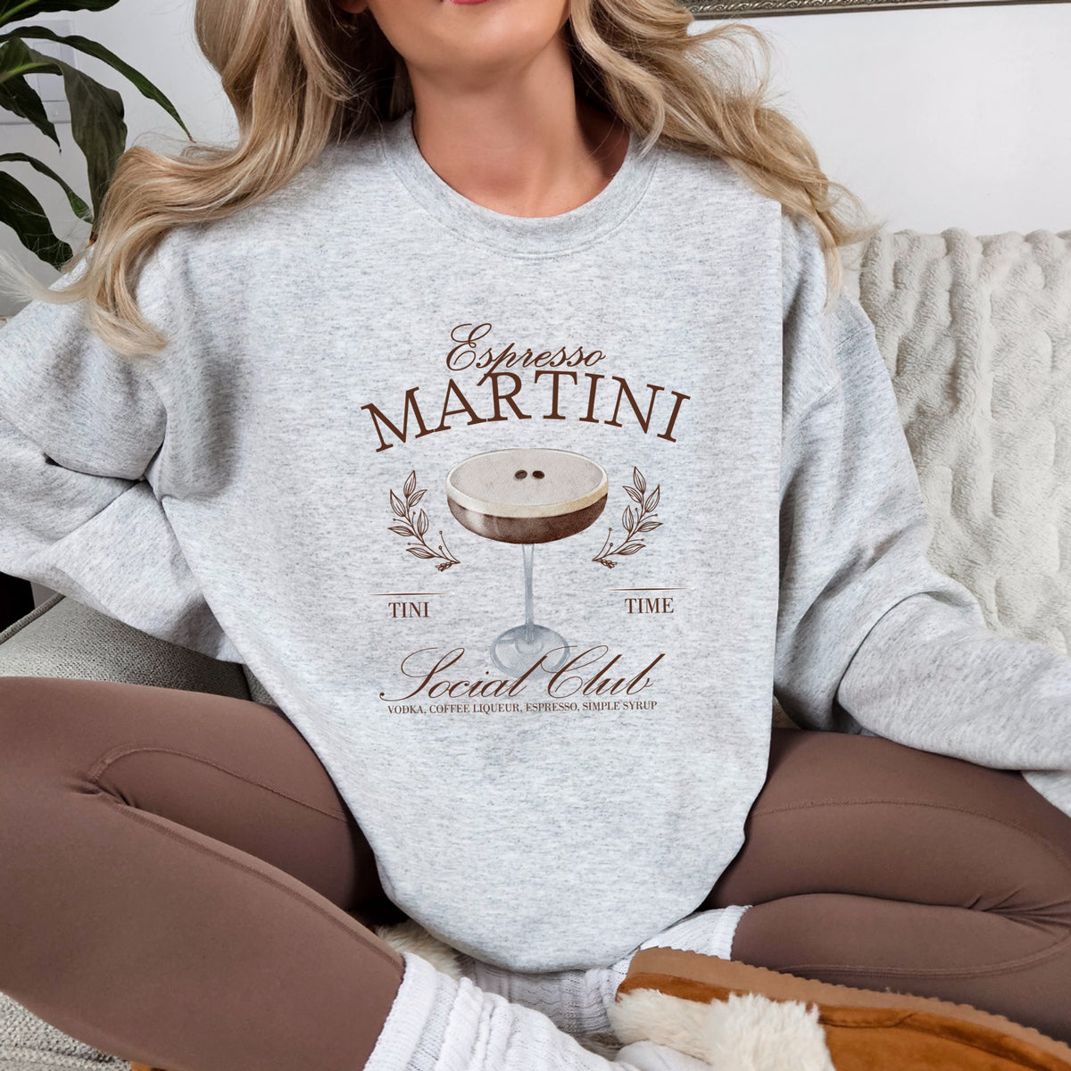 Espresso Martini Social Club - Adult Crewneck Sweatshirt