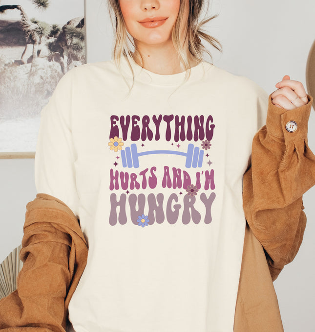 Everything Hurts and I'm Hungry - Softstyle 100% Cotton T-Shirt – Comfy Unisex Fit, Premium Quality Tee