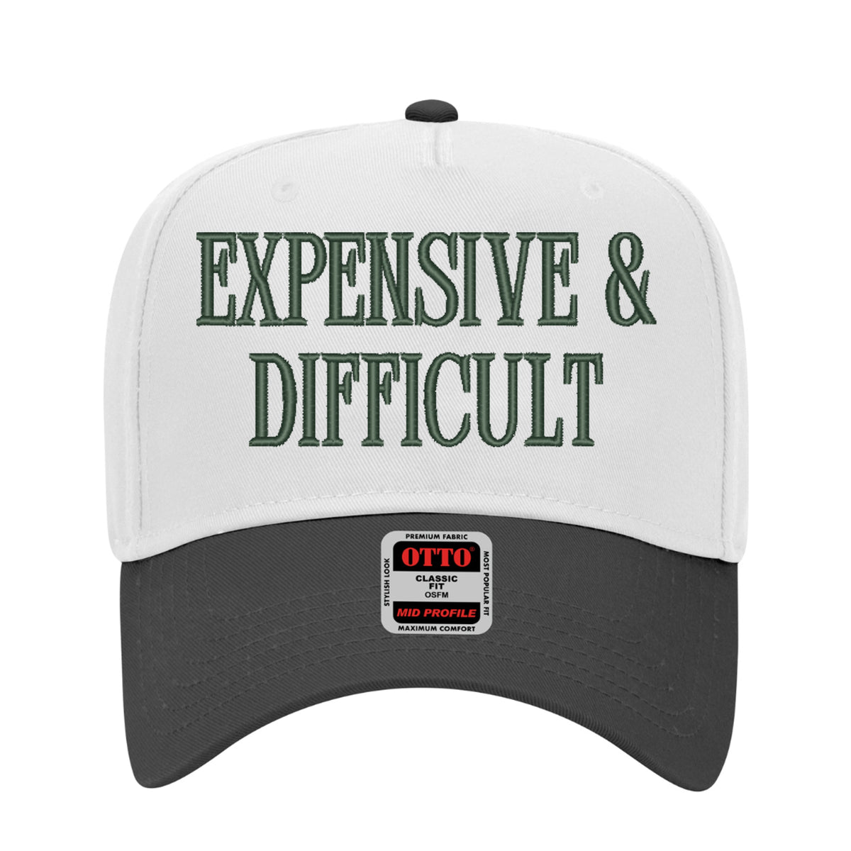 Expensive & Difficult Embroidered Hat – Trucker Hat
